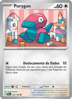 Carta Porygon da coleção Paradox Rift