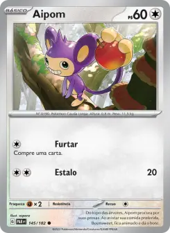 Carta Aipom da coleção Paradox Rift