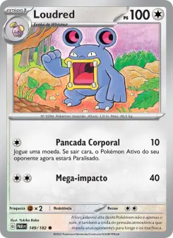 Carta Loudred da coleção Paradox Rift