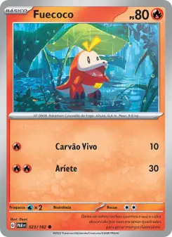 Carta Fuecoco da coleção Paradox Rift