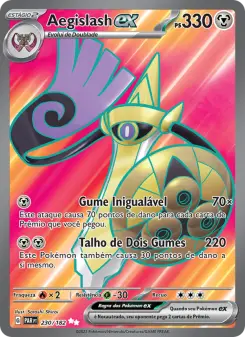 Carta Aegislash ex da coleção Paradox Rift