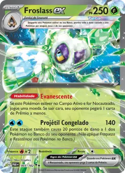 Carta Froslass ex da coleção Paradox Rift