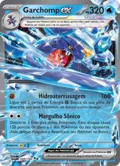 Carta Garchomp ex da coleção Paradox Rift