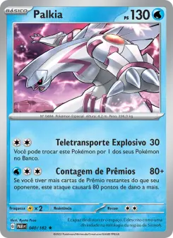 Carta Palkia da coleção Paradox Rift