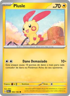 Carta Plusle da coleção Paradox Rift