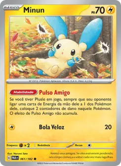 Carta Minun da coleção Paradox Rift