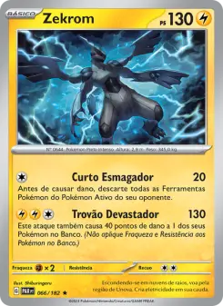 Carta Zekrom da coleção Paradox Rift