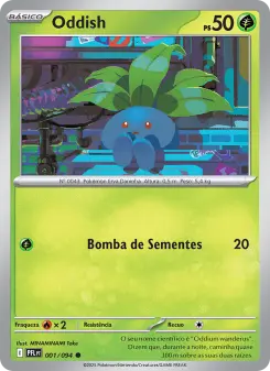 Carta Oddish da coleção Phantasmal Flames