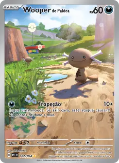 Carta Paldean Wooper da coleção Phantasmal Flames