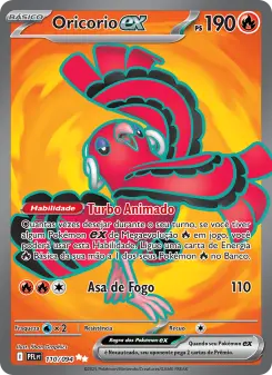 Carta Oricorio ex da coleção Phantasmal Flames