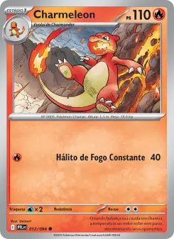 Carta Charmeleon da coleção Phantasmal Flames