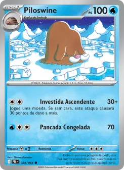 Carta Piloswine da coleção Phantasmal Flames