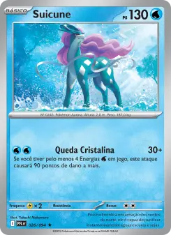 Carta Suicune da coleção Phantasmal Flames