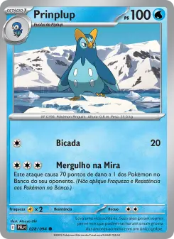 Carta Prinplup da coleção Phantasmal Flames
