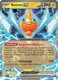 Carta Rotom ex da coleção Phantasmal Flames