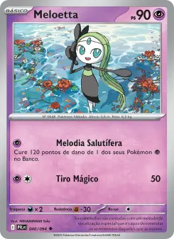 Carta Meloetta da coleção Phantasmal Flames