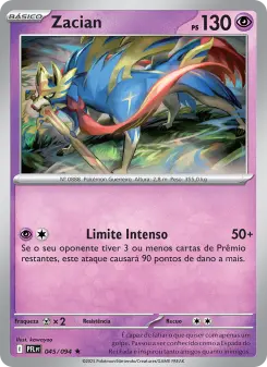 Carta Zacian da coleção Phantasmal Flames
