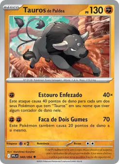 Carta Paldean Tauros