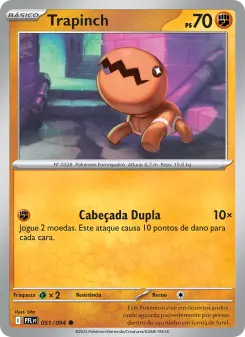 Carta Trapinch da coleção Phantasmal Flames