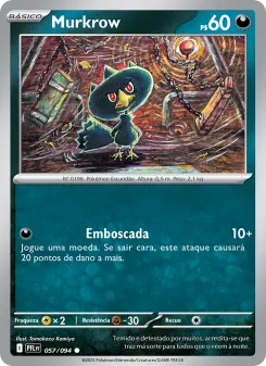 Carta Murkrow da coleção Phantasmal Flames