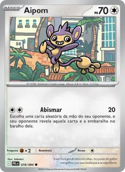 Carta Aipom da coleção Phantasmal Flames