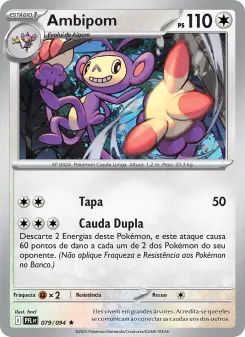 Carta Ambipom da coleção Phantasmal Flames