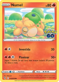 Carta Numel da coleção Pokémon GO