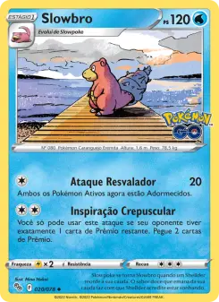 Carta Slowbro da coleção Pokémon GO