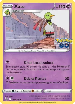 Carta Xatu da coleção Pokémon GO