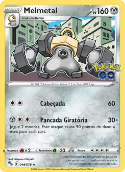 Carta Melmetal da coleção Pokémon GO