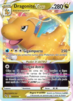 Carta Dragonite VSTAR da coleção Pokémon GO