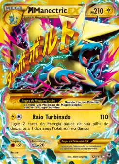 Carta M Manectric EX da coleção Phantom Forces