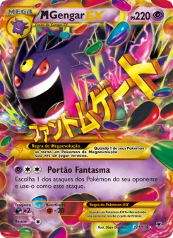 Carta M Gengar EX da coleção Phantom Forces