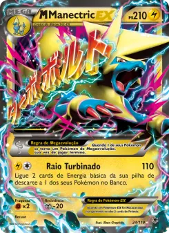 Carta M Manectric EX da coleção Phantom Forces