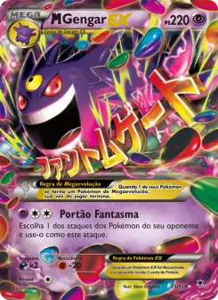 Carta M Gengar EX da coleção Phantom Forces