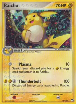 Carta Raichu da coleção Power Keepers