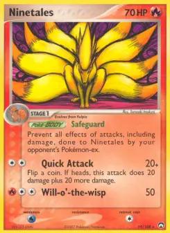 Carta Ninetales da coleção Power Keepers