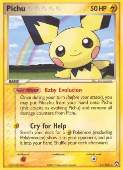 Carta Pichu da coleção Power Keepers