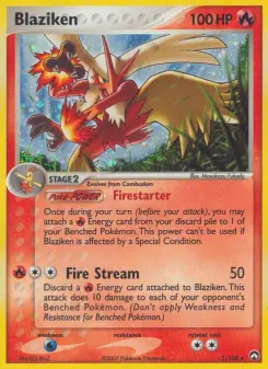 Carta Blaziken da coleção Power Keepers