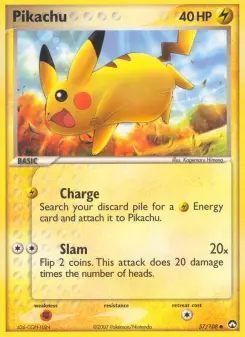 Carta Pikachu da coleção Power Keepers