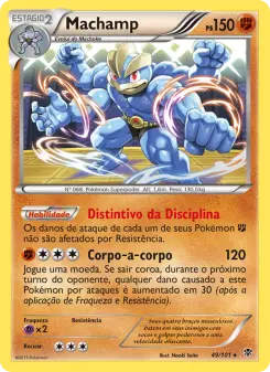 Carta Machamp da coleção Plasma Blast