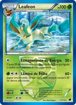 Carta Leafeon da coleção Plasma Freeze