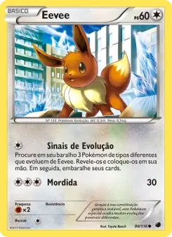 Carta Eevee da coleção Plasma Freeze