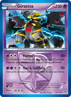 Carta Giratina da coleção Plasma Storm