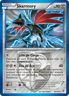 Carta Skarmory da coleção Plasma Storm