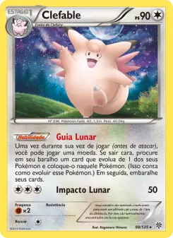 Carta Clefable da coleção Plasma Storm