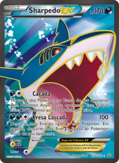 Carta Sharpedo EX da coleção Primal Clash