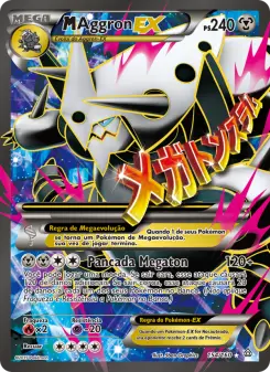 Carta M Aggron EX da coleção Primal Clash