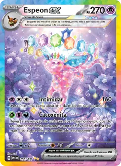 Espeon ex, carta secreta de Prismatic Evolutions