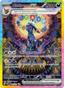 Umbreon ex, carta chase da coleção Prismatic Evolutions
